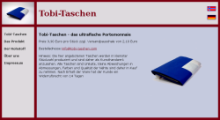 Bild Webseite Tobi-Taschen